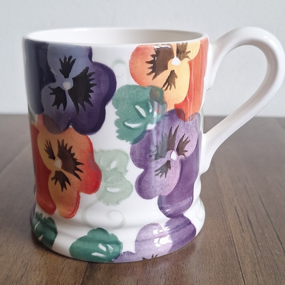 Emma Bridgewater HEARTSEASE & PANSIES Mug • 2012 Fox Backstamp • First Quality - Picture 3 of 8